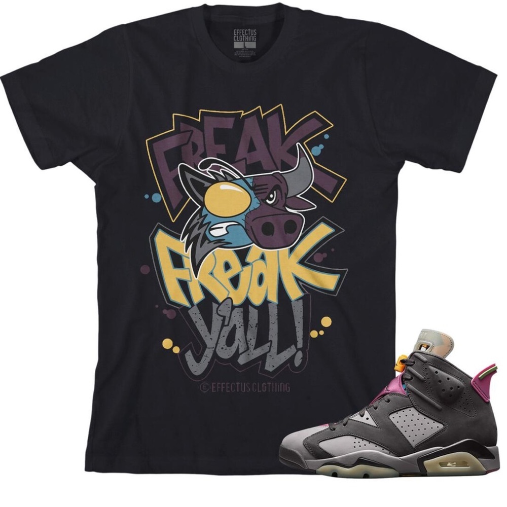 Mens Black Bull Design Tee Shirt